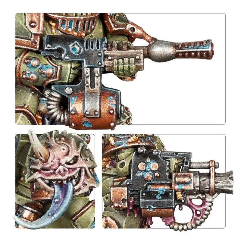Plague marines, death guard, warhammer 40k, games workshop, model 43-55